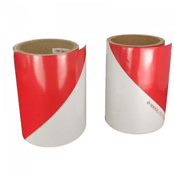 Rouleau de balisage droite et gauche - 14 cm le m - 10009.90 - 1 rouleau = 9 m